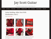 Tablet Screenshot of jayscottguitar.com